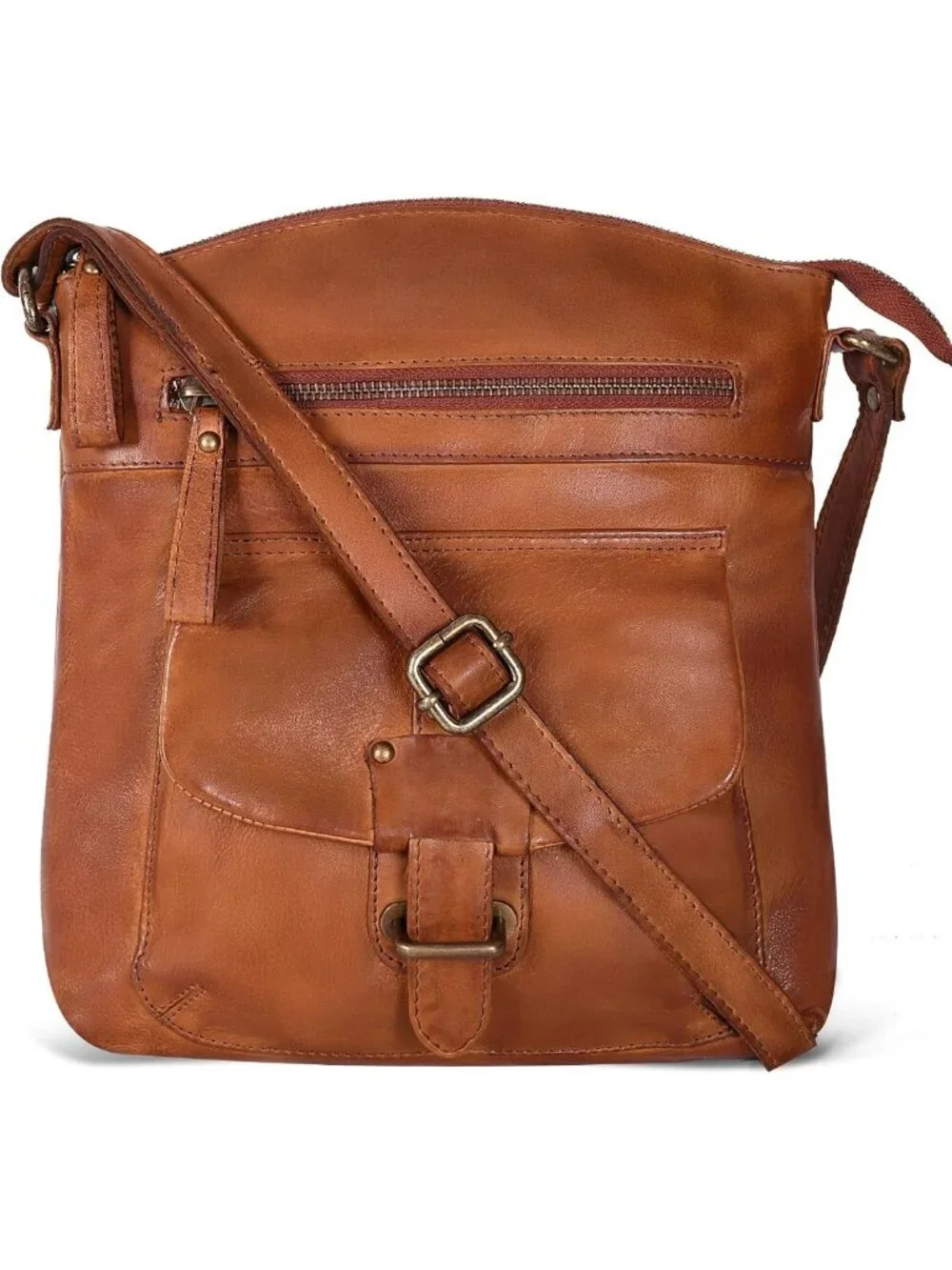 Stylish Genuine Leather Crossbody Bag for Women - Medium Handbag Purse